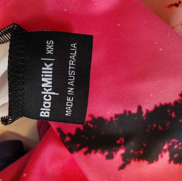 Blackmilk Aurora Skye Orange Dress - Picture 3 of 3